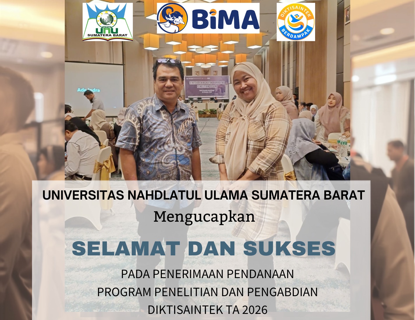 Dua Dosen UNU Sumbar Raih Pendanaan Hibah Penelitian dan Pengabdian Tahun 2026