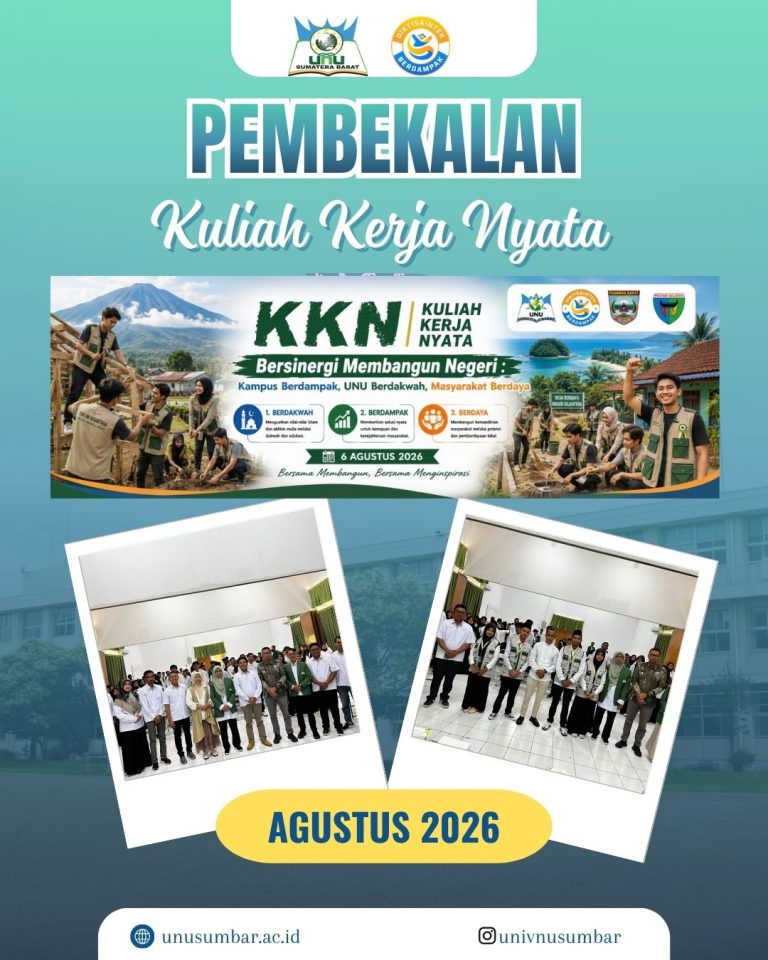UNU Sumbar Lepas 130 Mahasiswa KKN di Dua Kabupaten, Pasaman Barat dan Pesisir Selatan