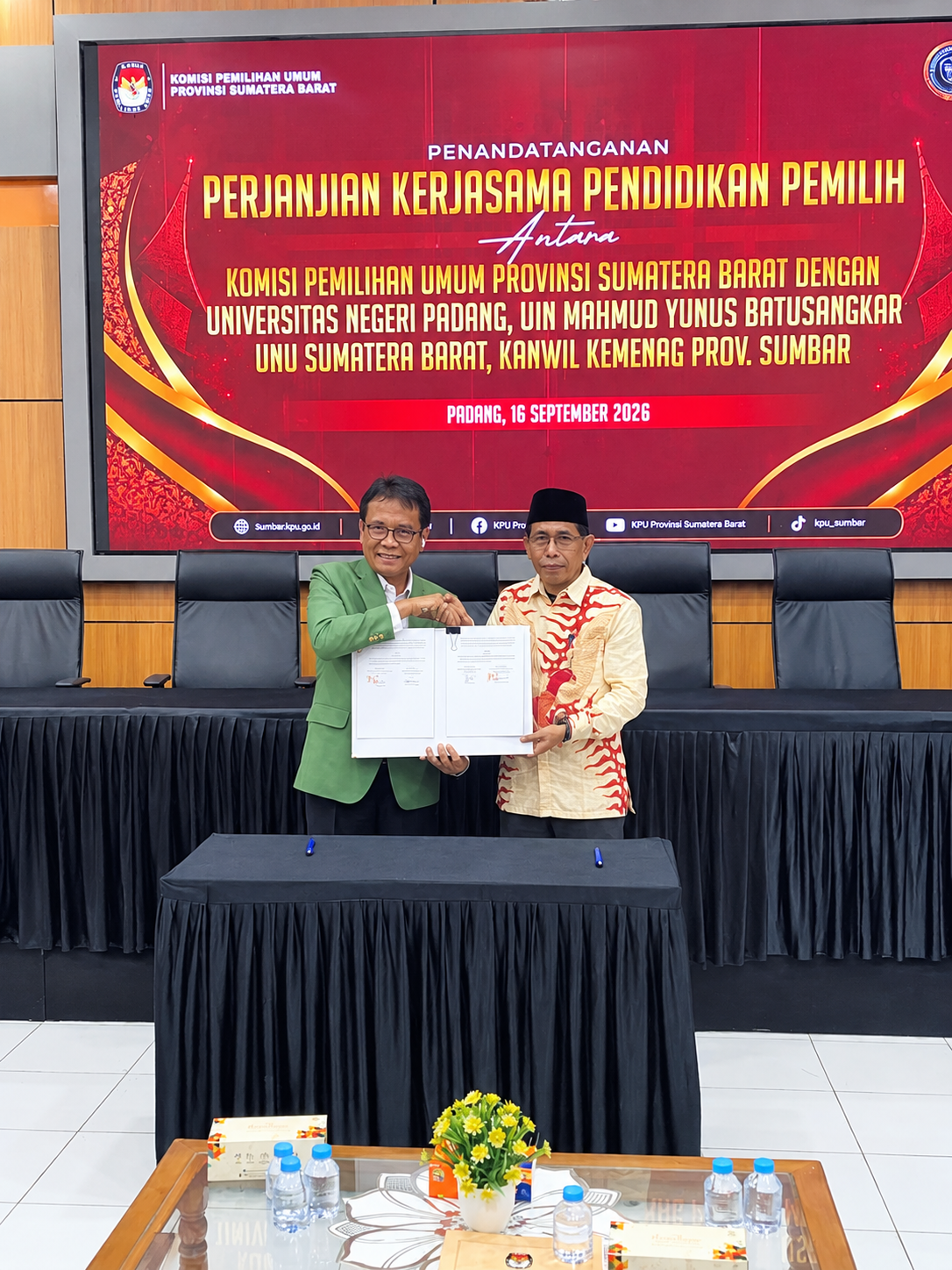 UNU Sumbar Jalin Kerja Sama dengan KPU Sumatera Barat dalam Pendidikan Pemilih